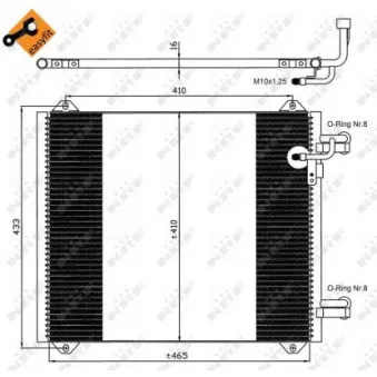 Condenseur, climatisation NRF 35362