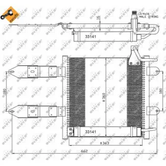 Condenseur, climatisation NRF 35367