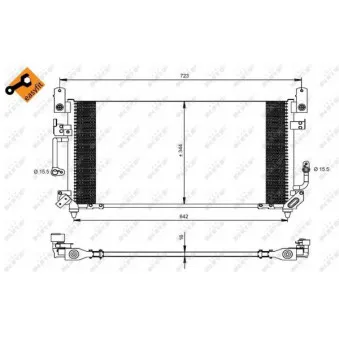 Condenseur, climatisation NRF 35423