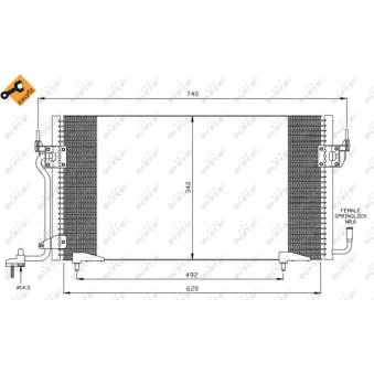 Condenseur, climatisation NRF 35439