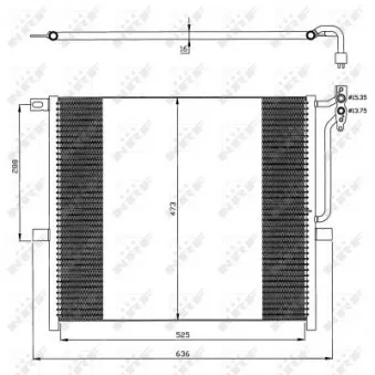 Condenseur, climatisation NRF 35468