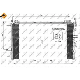 Condenseur, climatisation NRF 35478