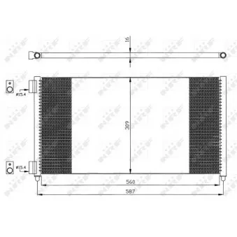 Condenseur, climatisation NRF 35496