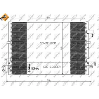 Condenseur, climatisation NRF 35539