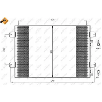 Condenseur, climatisation NRF 35542