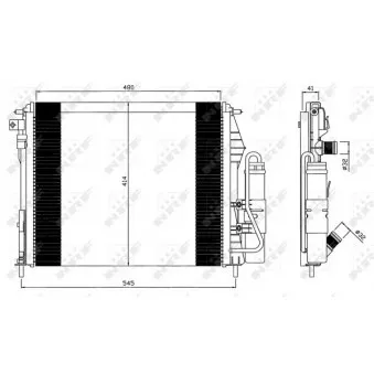 Condenseur, climatisation NRF 35547