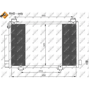 Condenseur, climatisation NRF 35552