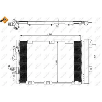 Condenseur, climatisation NRF 35556