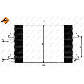 Condenseur, climatisation NRF 35557