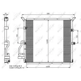 Condenseur, climatisation NRF 35586