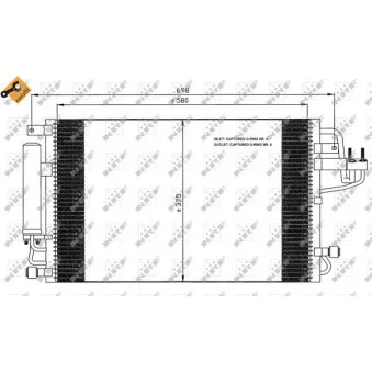 Condenseur, climatisation NRF 35600