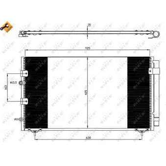 Condenseur, climatisation NRF 35609