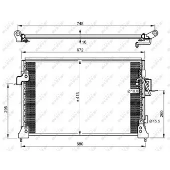 Condenseur, climatisation NRF 35754