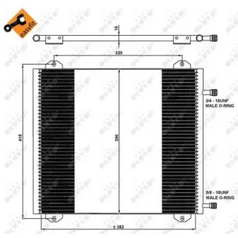 Condenseur, climatisation NRF 35785