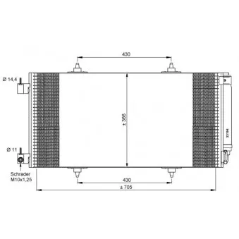 Condenseur, climatisation NRF 35786