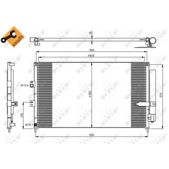 Condenseur, climatisation NRF 35865