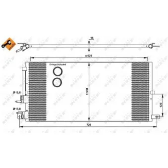 Condenseur, climatisation NRF 35885