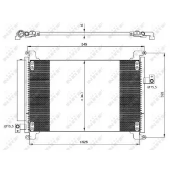 Condenseur, climatisation NRF 35941