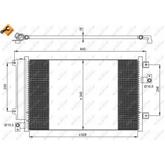 Condenseur, climatisation NRF 35942