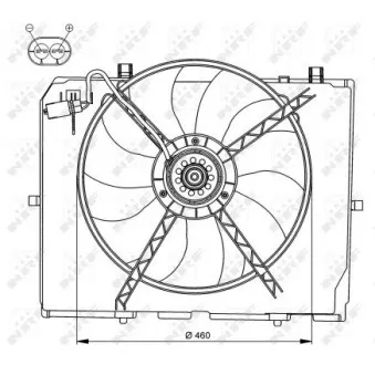 Ventilateur, refroidissement du moteur NRF 47066