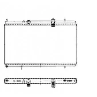 Radiateur, refroidissement du moteur NRF 50445