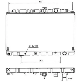 Radiateur, refroidissement du moteur NRF 513485