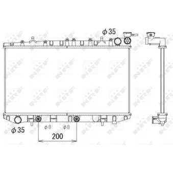 Radiateur, refroidissement du moteur NRF 513497