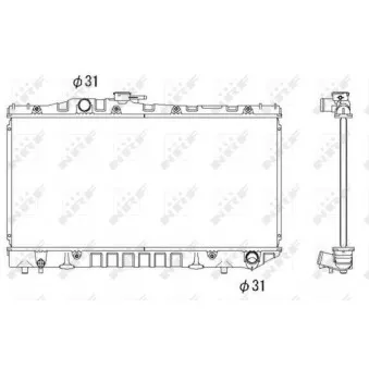 Radiateur, refroidissement du moteur NRF 516712