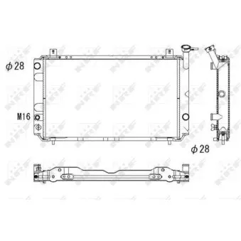 Radiateur, refroidissement du moteur NRF 516860