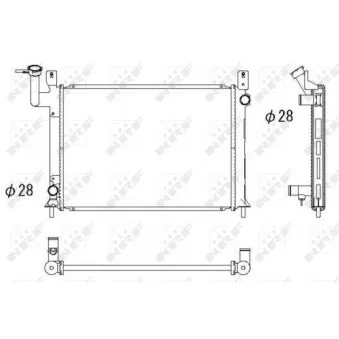 Radiateur, refroidissement du moteur NRF 516861