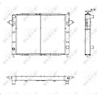 Radiateur, refroidissement du moteur NRF 52018
