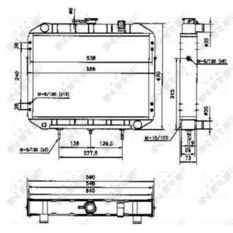 Radiateur, refroidissement du moteur NRF