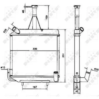 Radiateur, refroidissement du moteur NRF 52119