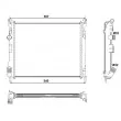 Radiateur, refroidissement du moteur NRF 53032 - Visuel 2