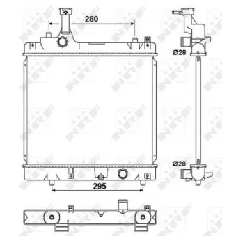 Radiateur, refroidissement du moteur NRF 53078