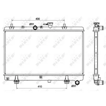 Radiateur, refroidissement du moteur NRF