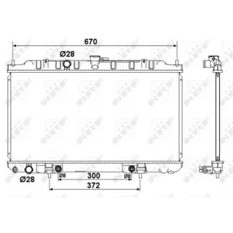 Radiateur, refroidissement du moteur NRF 53184