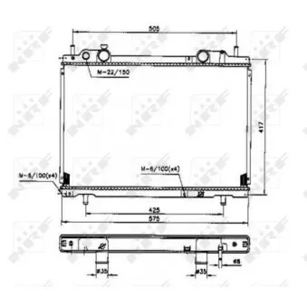 Radiateur, refroidissement du moteur NRF 53200