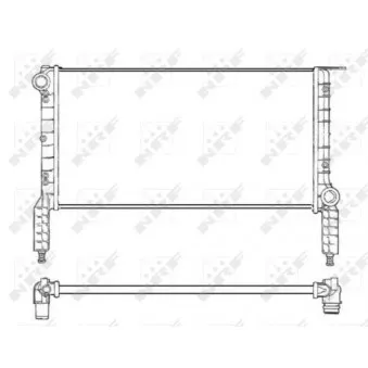 Radiateur, refroidissement du moteur NRF 53232