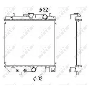 Radiateur, refroidissement du moteur NRF 53276