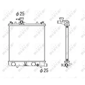 Radiateur, refroidissement du moteur NRF 53430