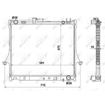 Radiateur, refroidissement du moteur NRF