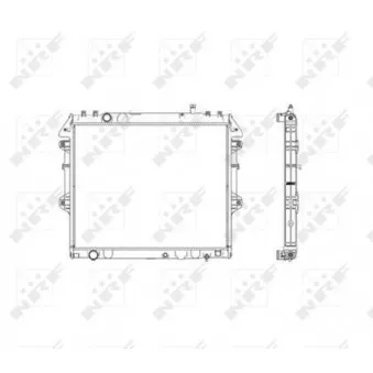 Radiateur, refroidissement du moteur NRF 53541