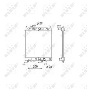 Radiateur, refroidissement du moteur NRF 53571