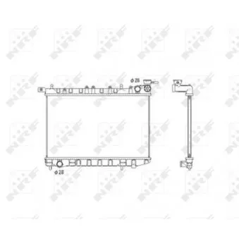 Radiateur, refroidissement du moteur NRF 53583