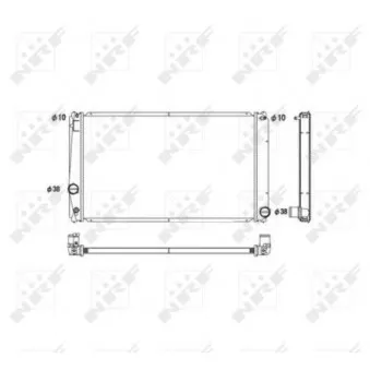 Radiateur, refroidissement du moteur NRF 53589