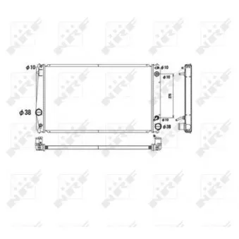 Radiateur, refroidissement du moteur NRF