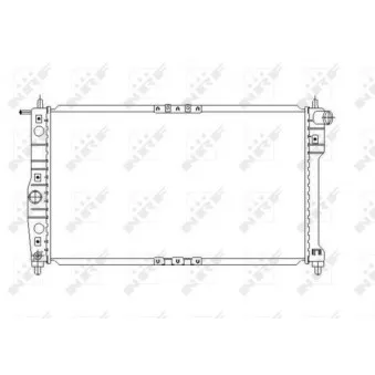 Radiateur, refroidissement du moteur NRF 53649