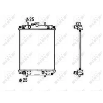 Radiateur, refroidissement du moteur NRF 53674