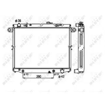 Radiateur, refroidissement du moteur NRF 53706